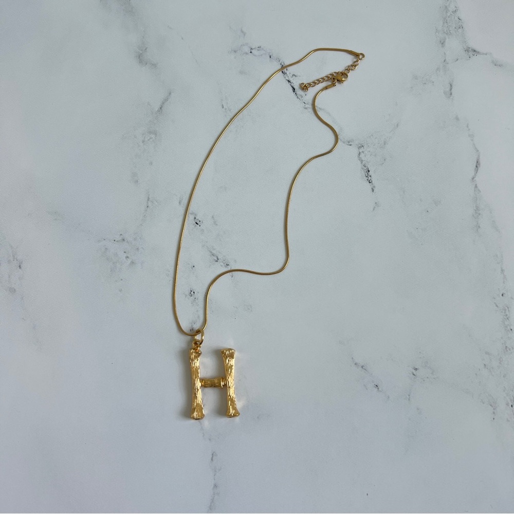 Gold ‘H’ Necklace